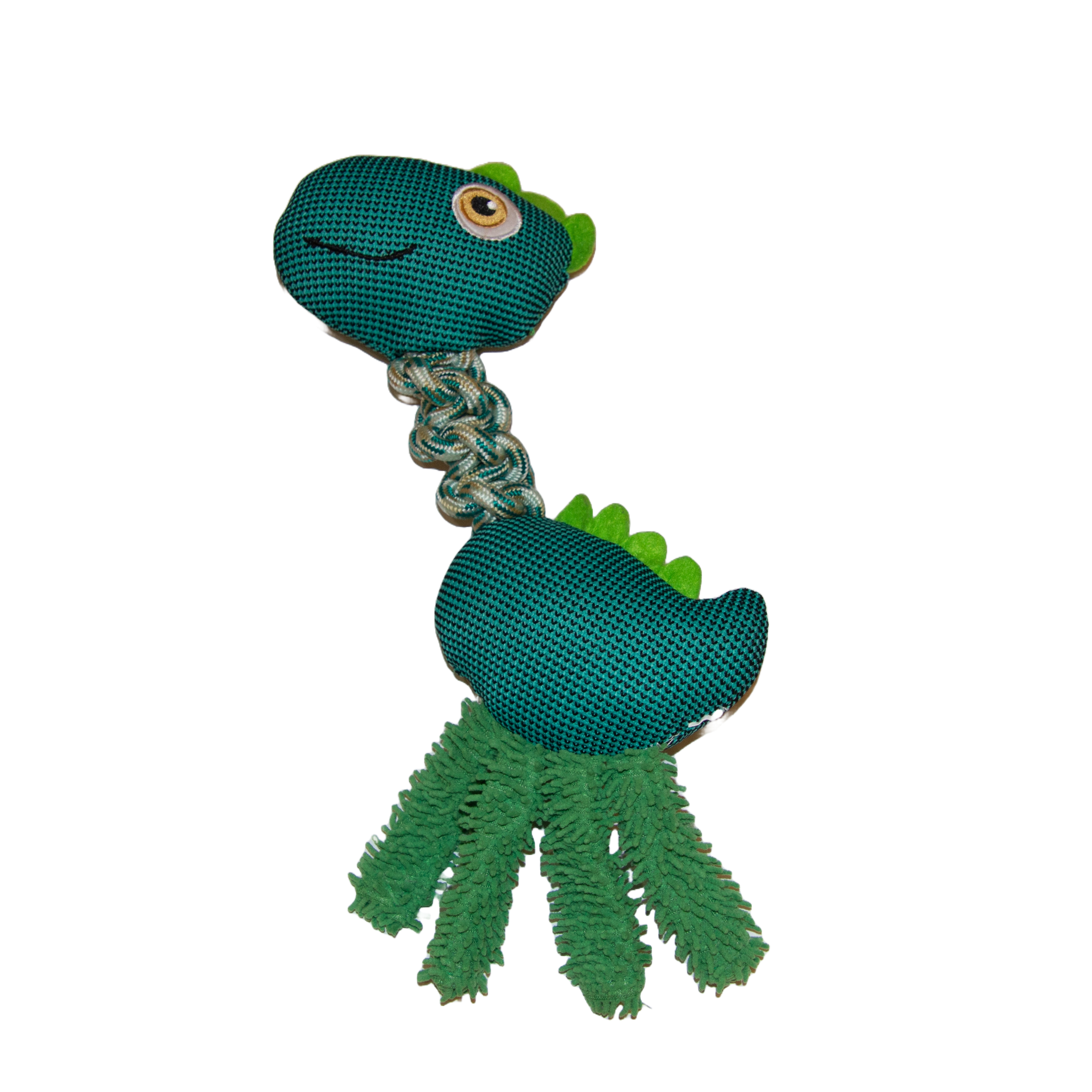 Knuffel dino met touw