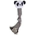 Gevlochten panda knuffeltouw