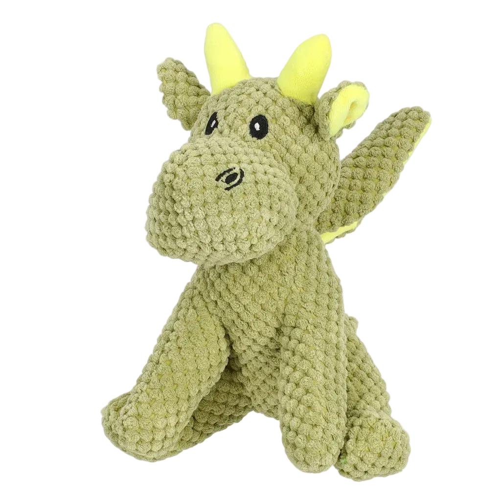 Draak groen pluche 22 cm